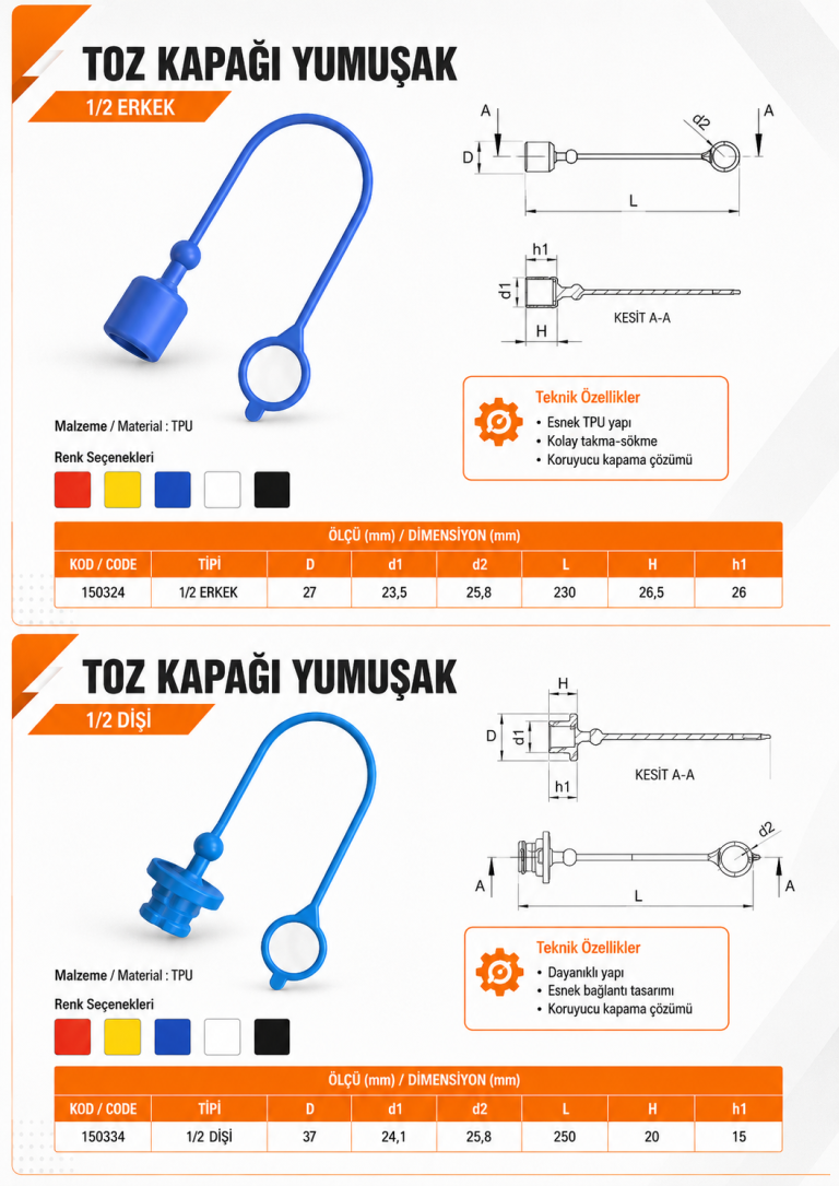 Toz Kapağı Yumuşak
